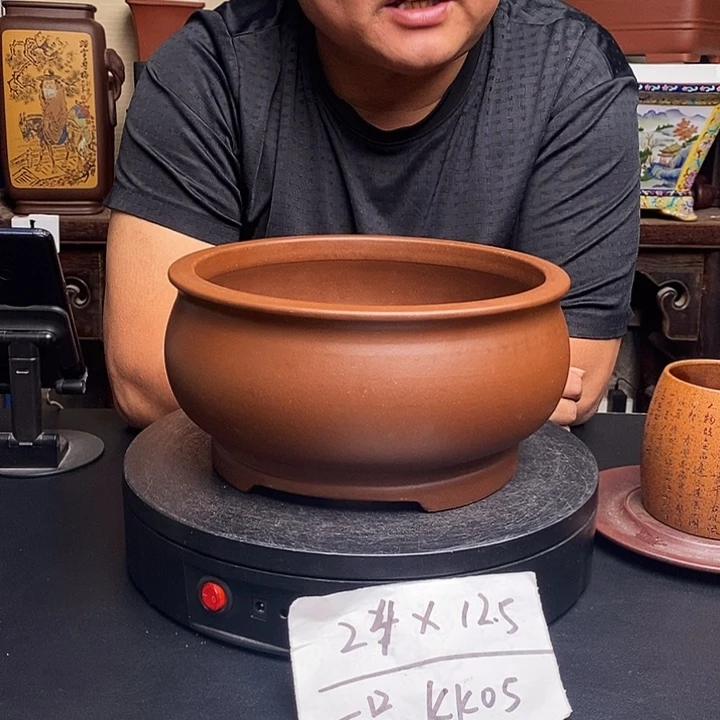 紫砂花盆货号一只KK005