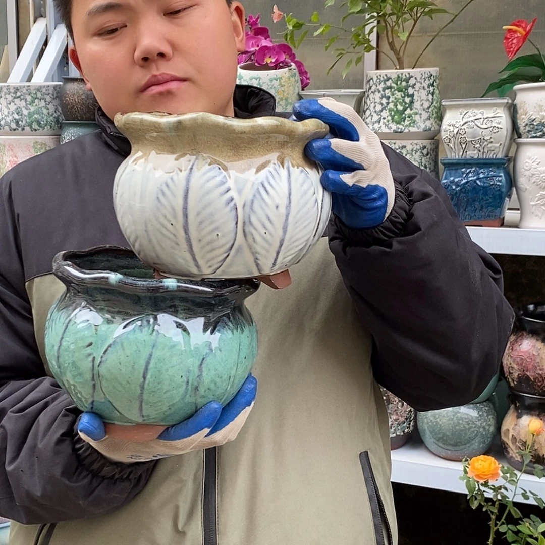 花盆紫砂口18高18福利