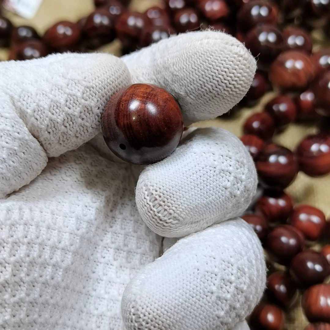 黄花梨/降香黄檀手串/手链纯**高海黄老料2.0珠子