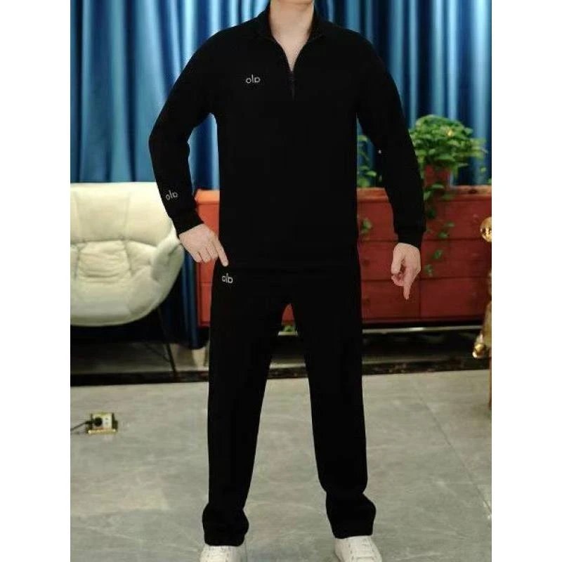 【香港Npkp&品牌正品】高端半拉链卫衣套装男春秋新款潮牌休闲直