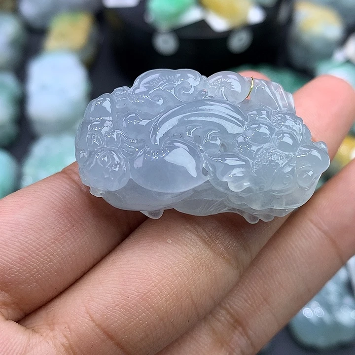 翡翠未镶嵌颈饰天然缅甸翡翠