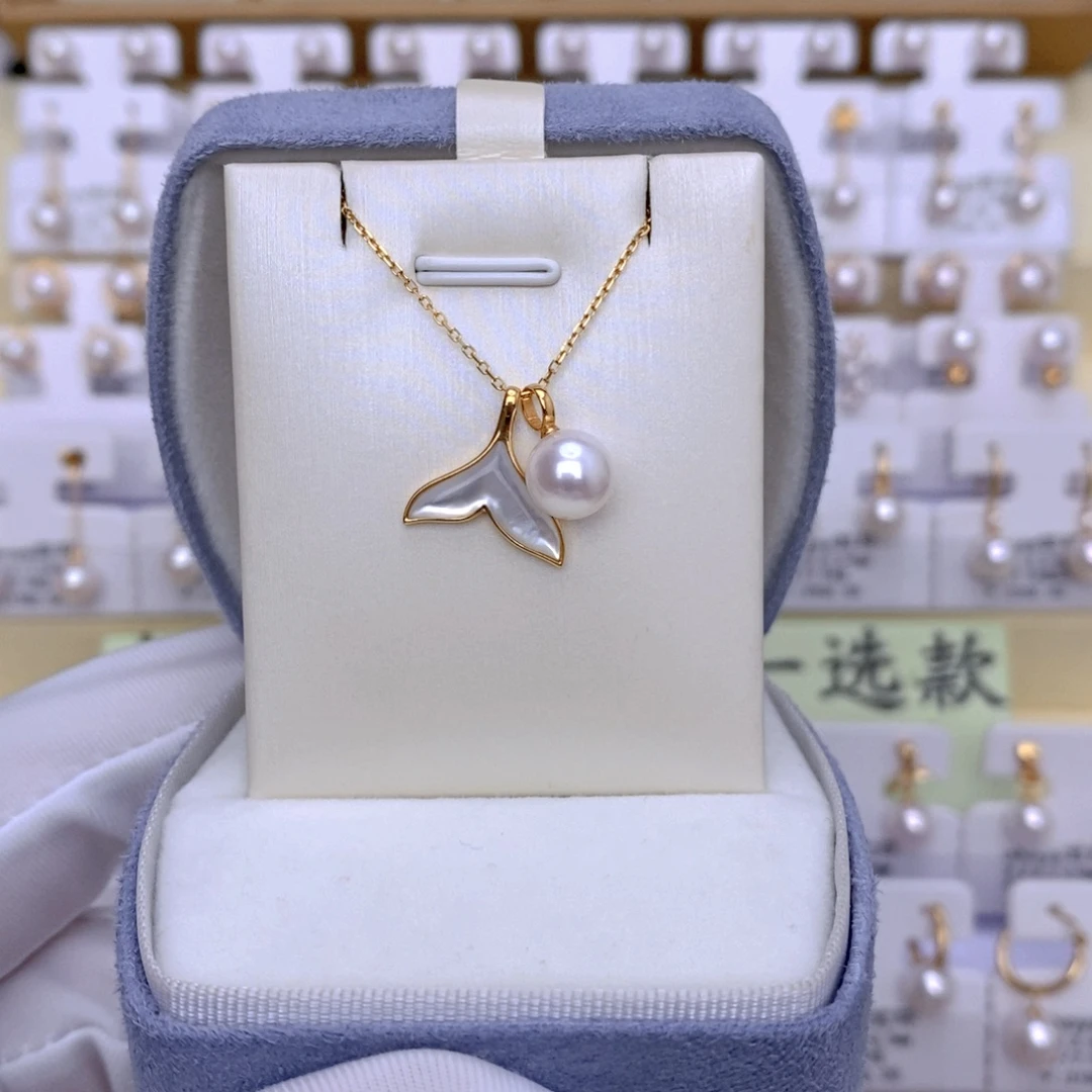 套链18K金镶嵌海水珍珠