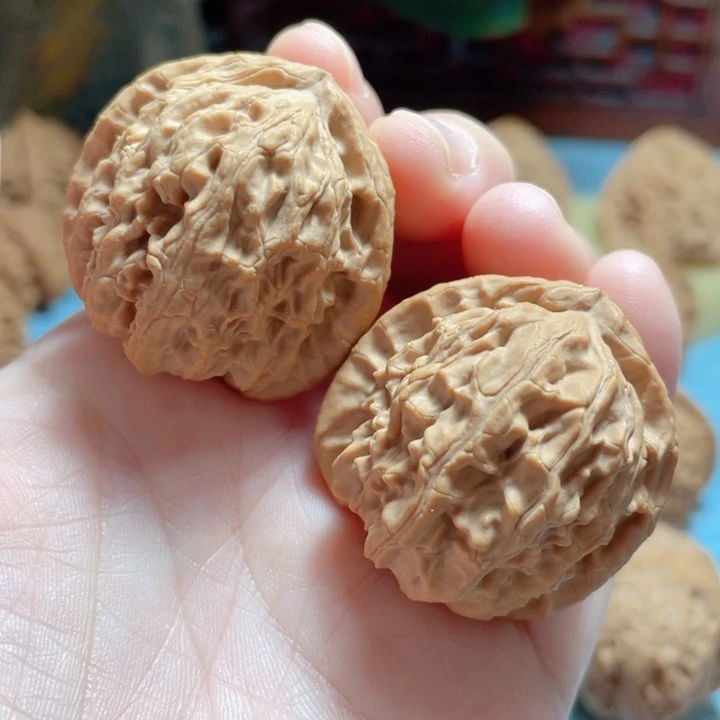 36尺寸三角白文玩核桃
