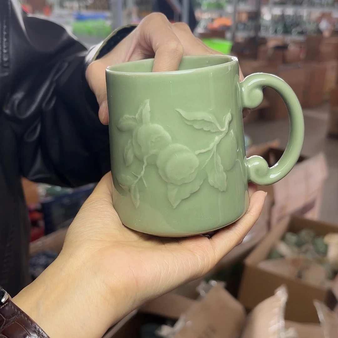 龙泉云间青瓷小米茶器