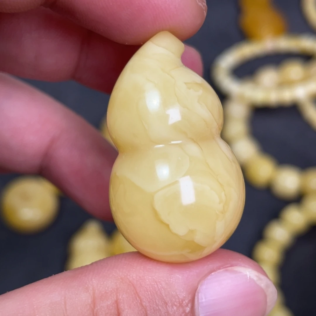 裸石蜜蜡未镶嵌蜜蜡葫芦