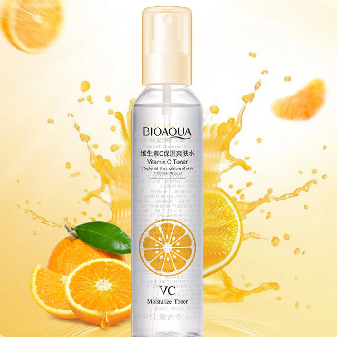 维生素C爽肤水补水保湿清爽润泽收缩毛孔定妆喷雾