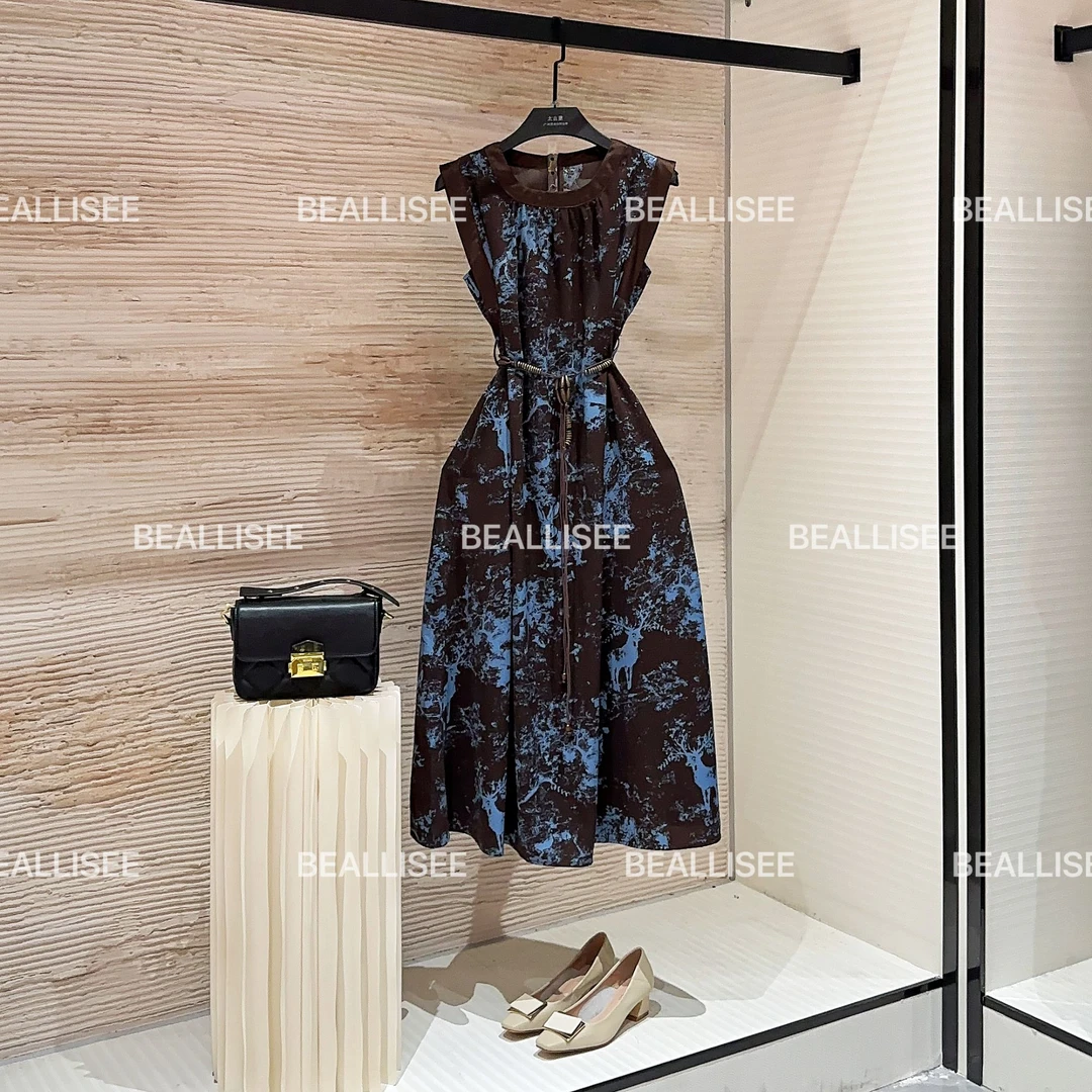 【宠粉价】夏季新款无袖显瘦国风时尚气质宽松连衣裙W-A617