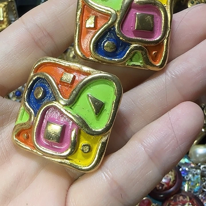 合成碳硅石纯铜jdg彩色耳夹