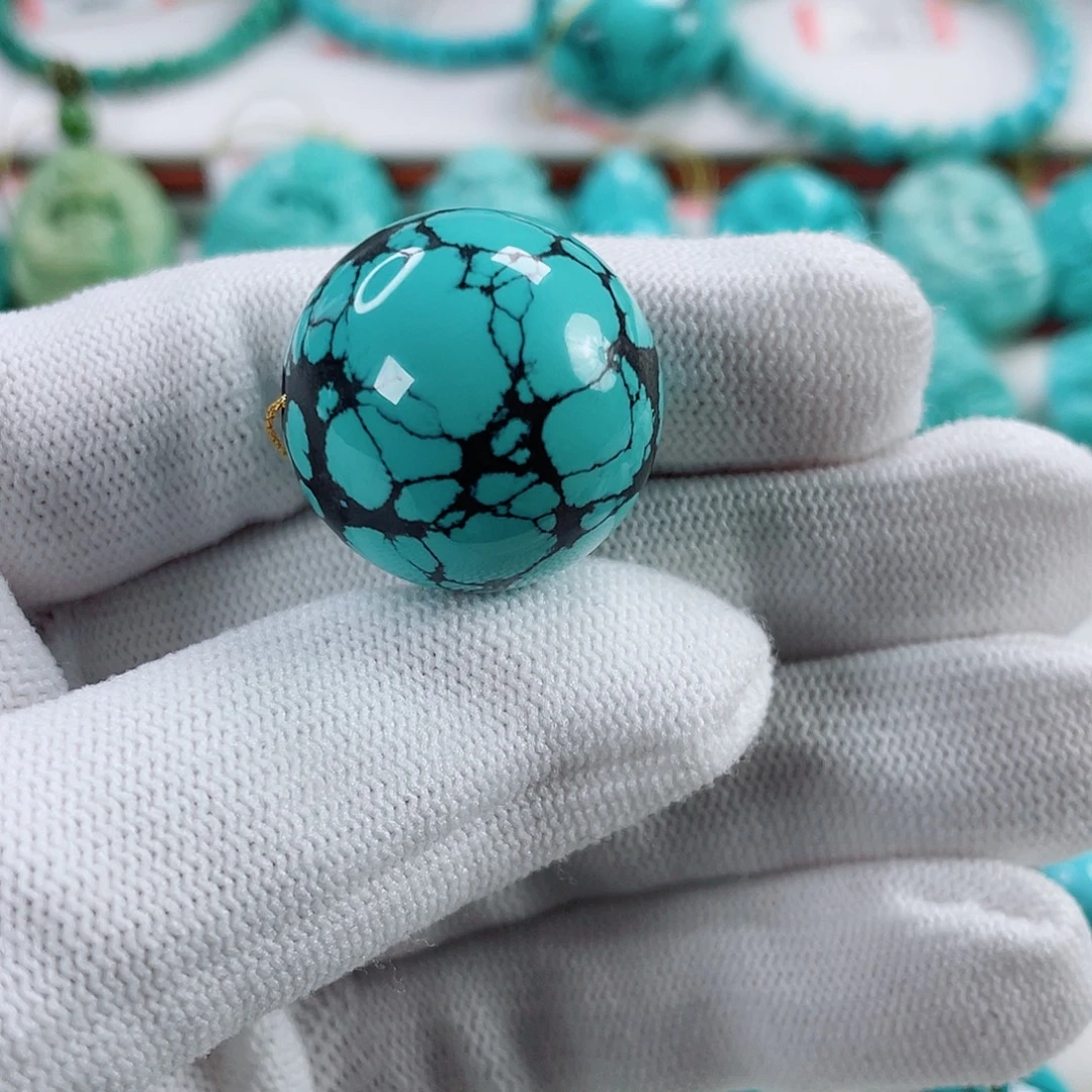 绿松石未镶嵌车挂