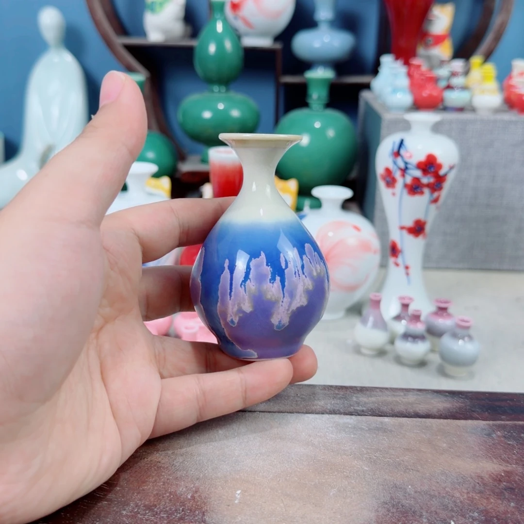陶瓷手工小花器摆件
