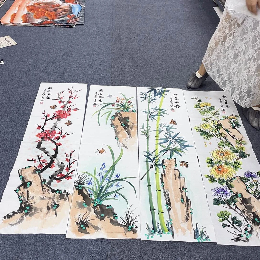 国画作品小姐姐放漏…