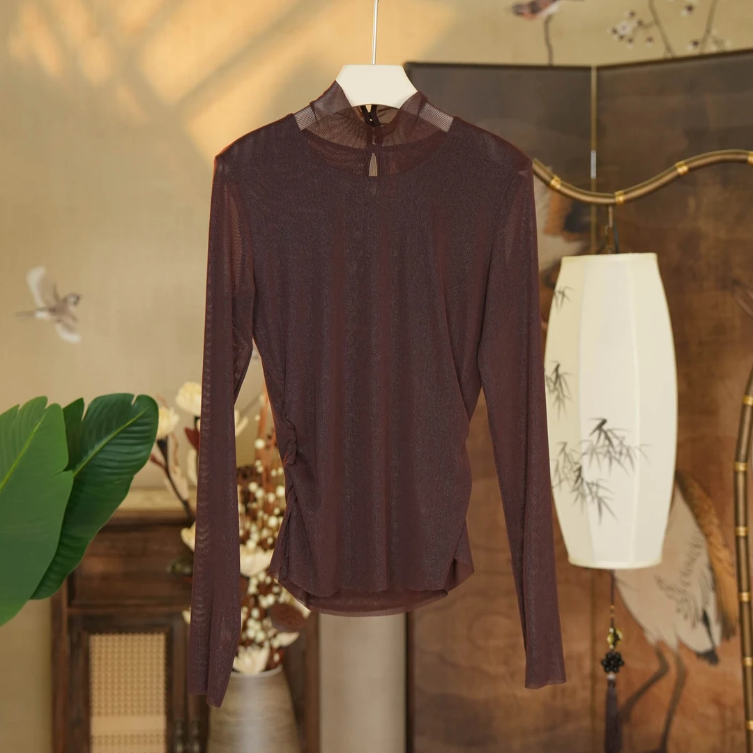 【晴虹】YS2069 长袖时尚百搭高领打底上衣