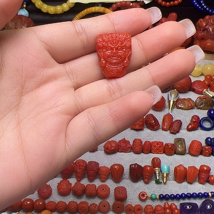 劲***松南红玛瑙未镶嵌卡16