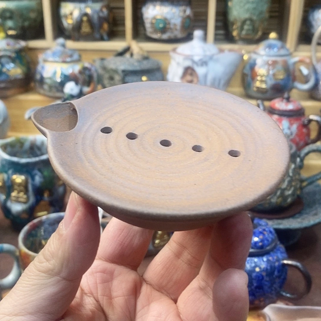 粗陶志野柴烧茶器