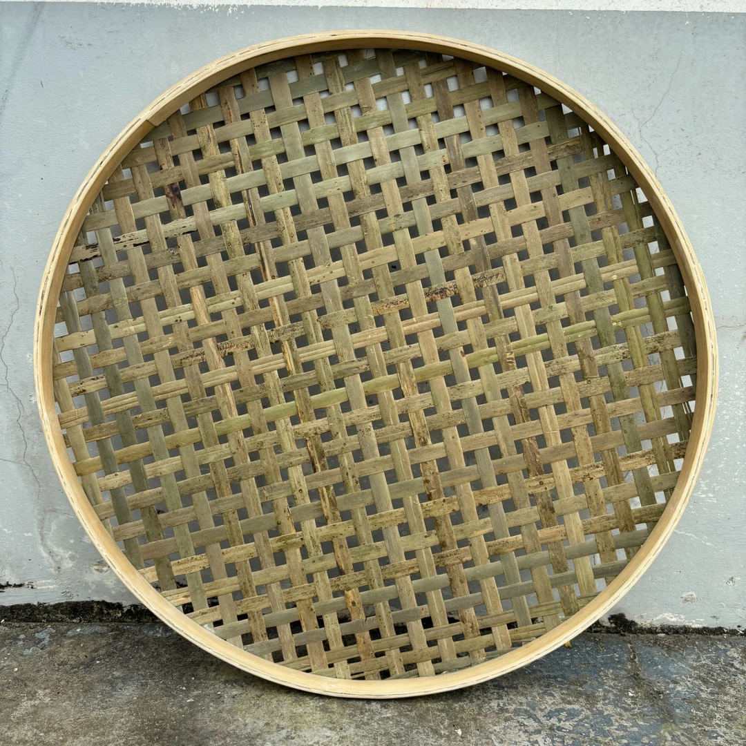 留青（大孔1公分）竹编晾晒簸箕