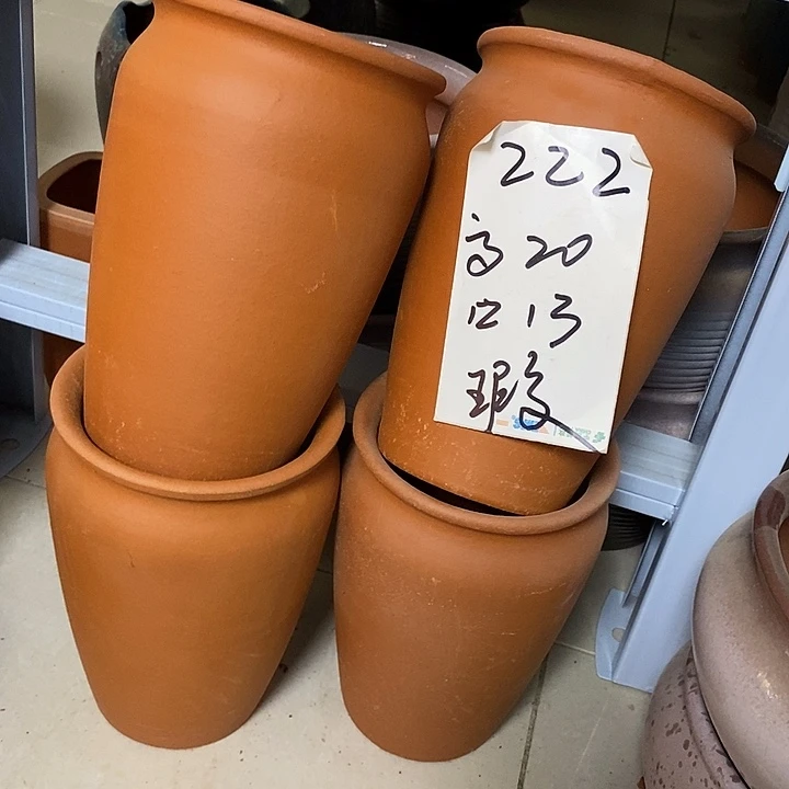 粗陶红陶绿植花盆222