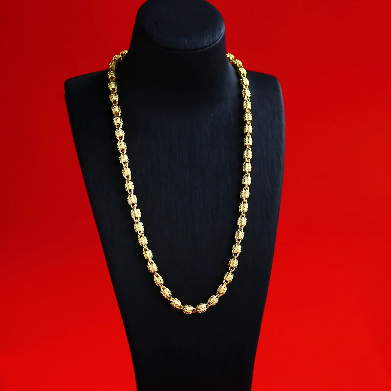 【丽姐】国潮风时尚大气轻奢百搭流行款合金南瓜珠子项链【ZL727120】