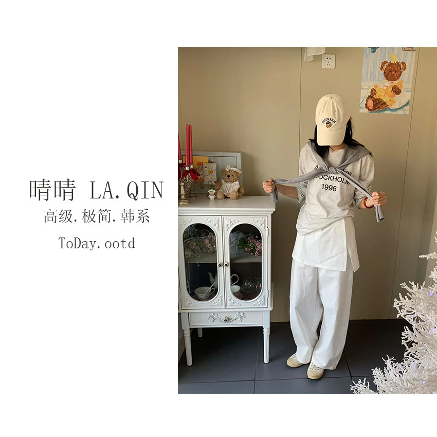 晴晴家-【工装裙裤】春季韩系休闲百搭工装裙裤可拆卸两件套1319