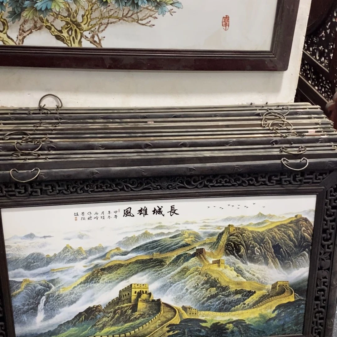 瓷片1.21*76*1景德镇瓷板画柴窑烧制
