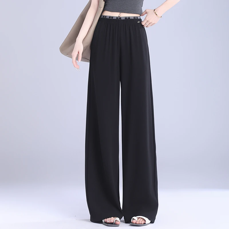西装阔腿裤女夏季2025新款高腰宽松垂感显瘦百搭直筒休闲拖地裤子