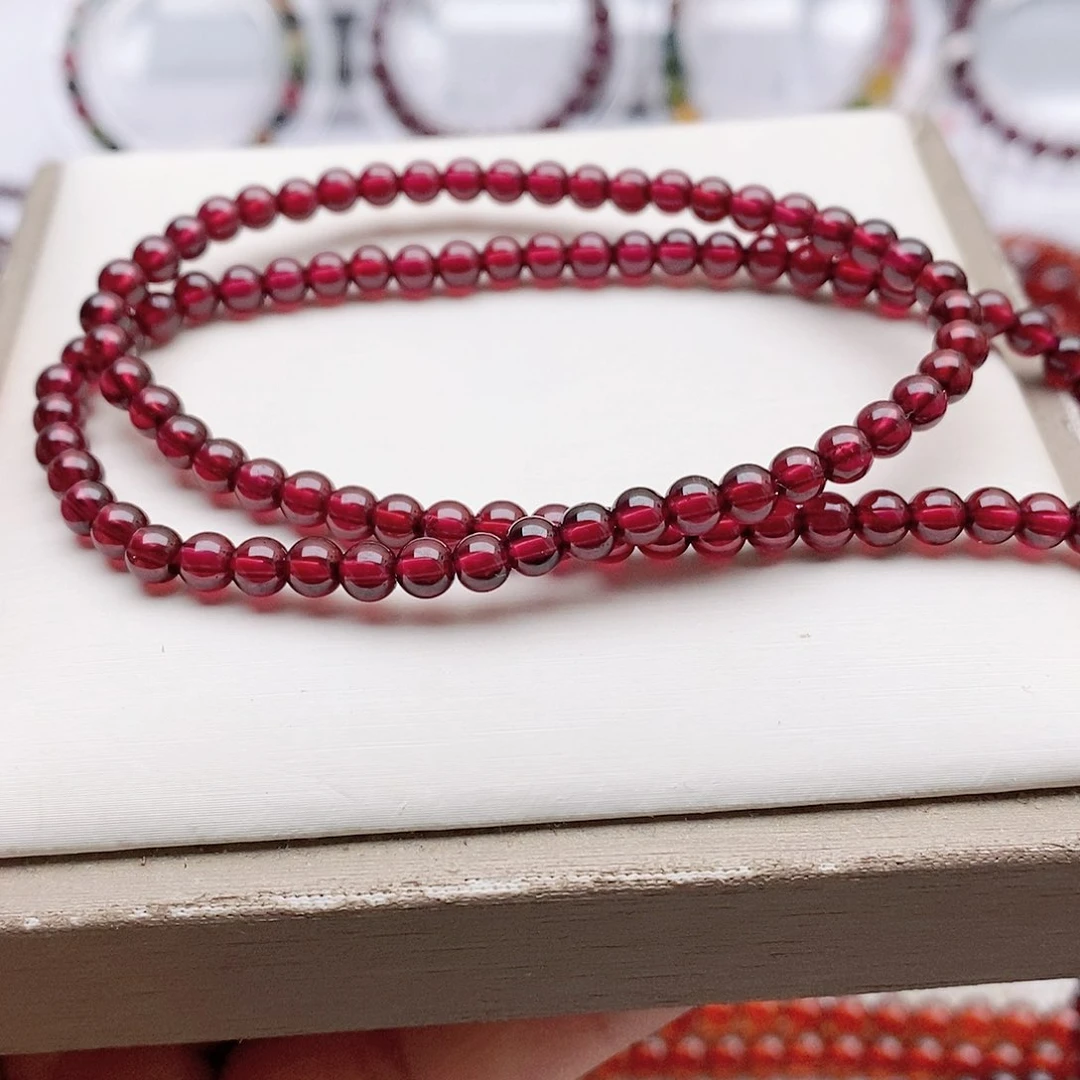 【闪购商品】石榴石手链未镶嵌4.5