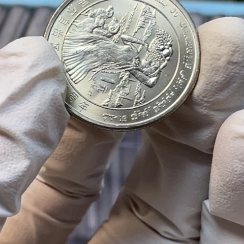 其他普通金属新疆纪念币单枚，，，，，，