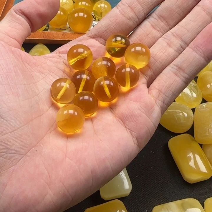 未镶嵌蜜蜡珠宝奇石圆珠金珀拍一发2