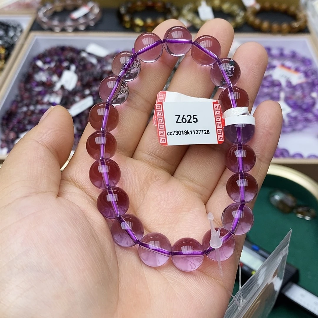 未镶嵌手链水晶Z625巴西紫水11+