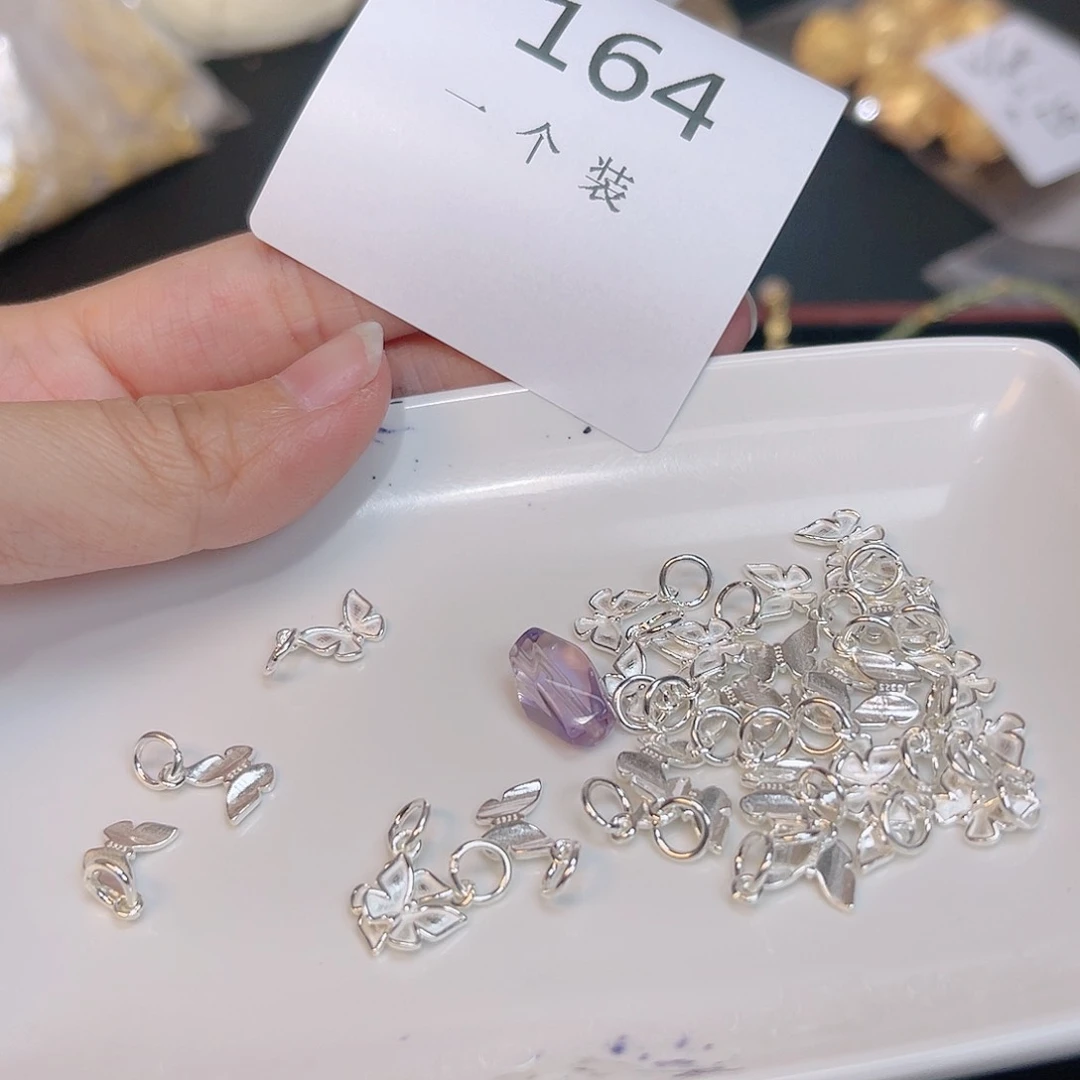 紫晶珠宝半成品银S925镶嵌164