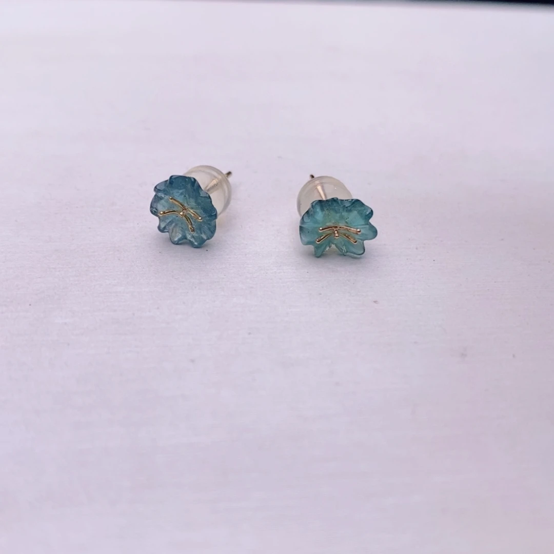 18K金镶嵌耳饰碧玺碧玺A耳饰