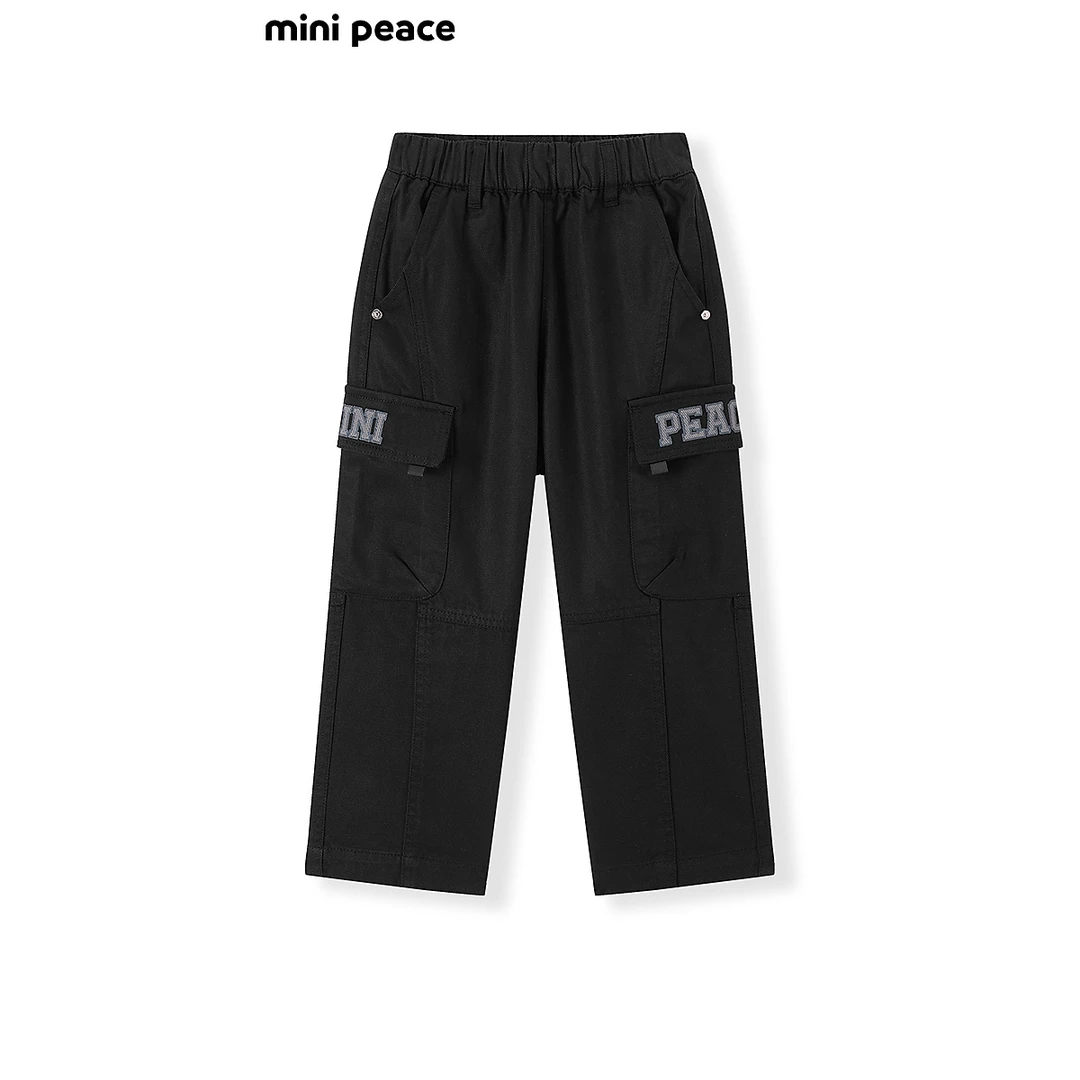 【专柜同款】MINIPEACE太平鸟童装男童工装裤秋季新款儿童长裤