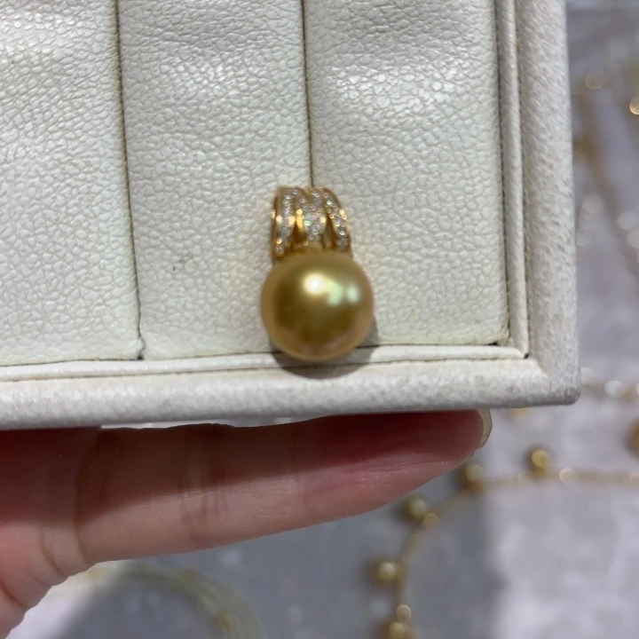 海水珍珠颈饰银S925镶嵌