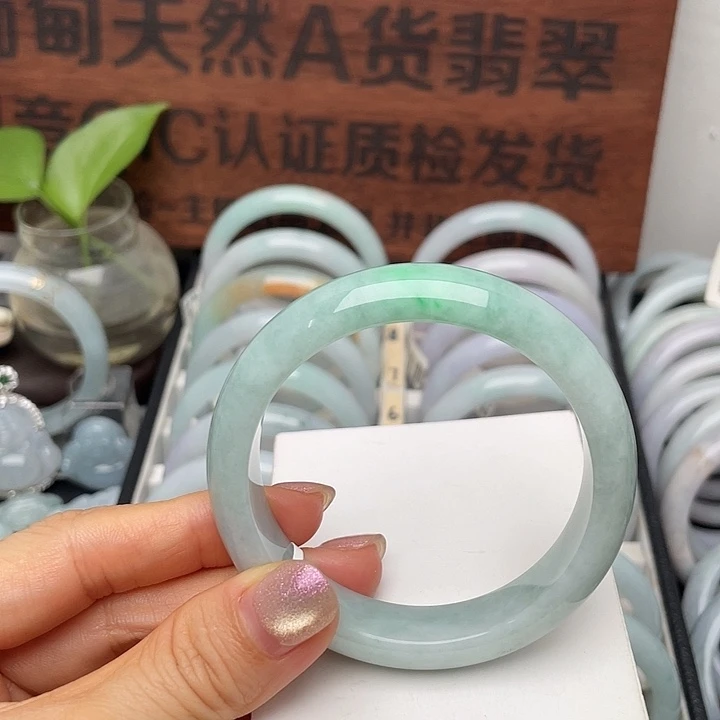 翡翠未镶嵌手镯54.8/12.6/8正圈