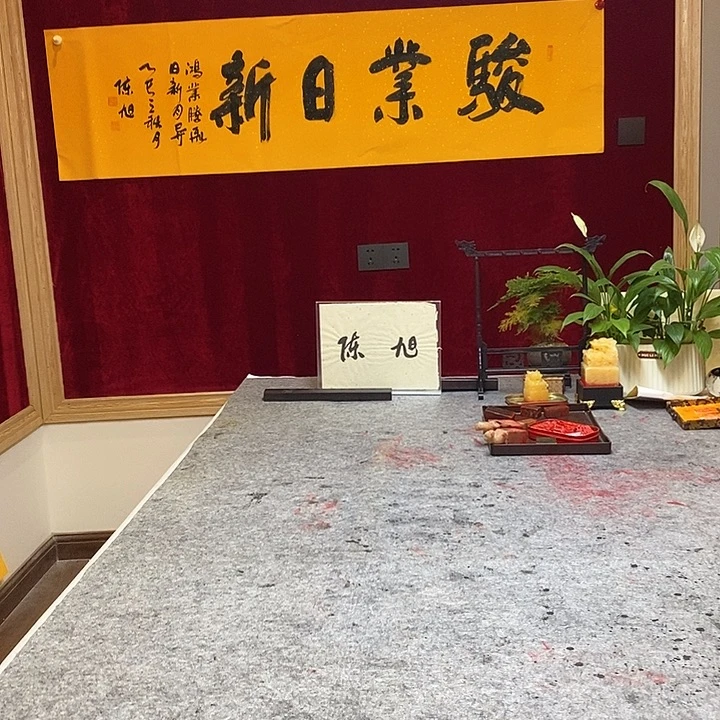 书法陈旭老师骏业日新
