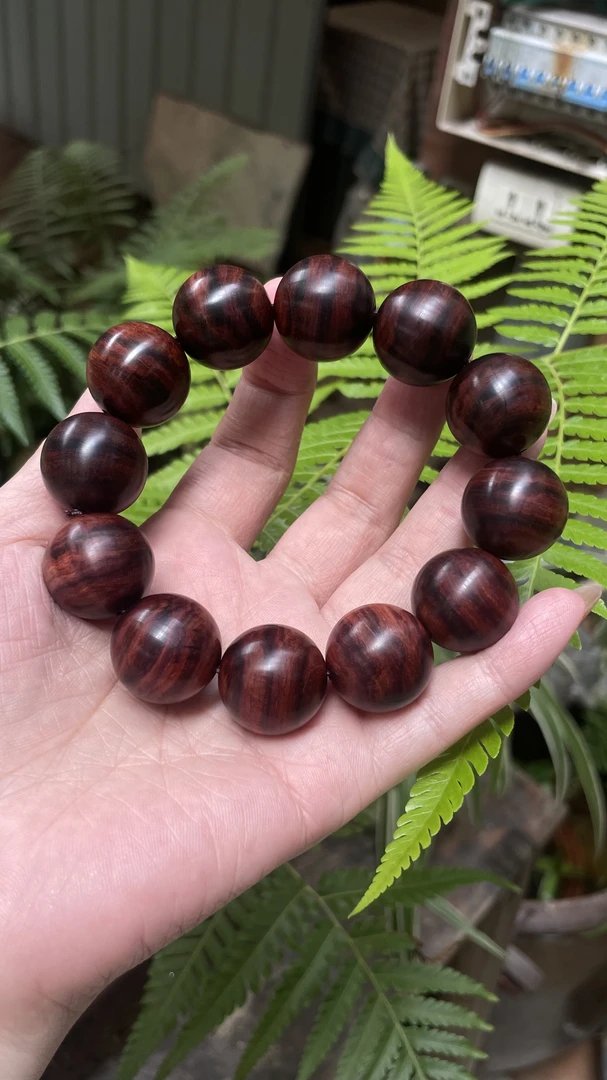 新人福利黄花梨／降香黄檀虎皮2.0手串文玩