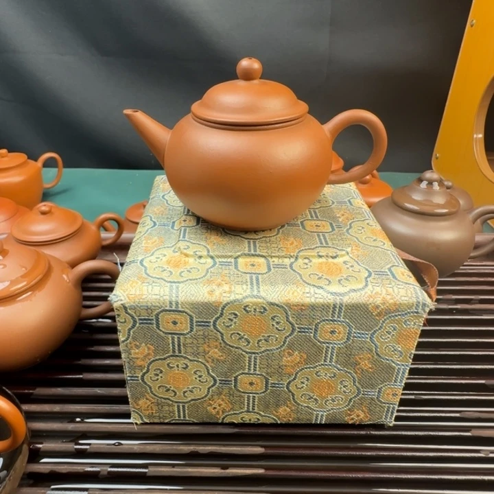 厂版红泥敲盖水平壶容量110cc