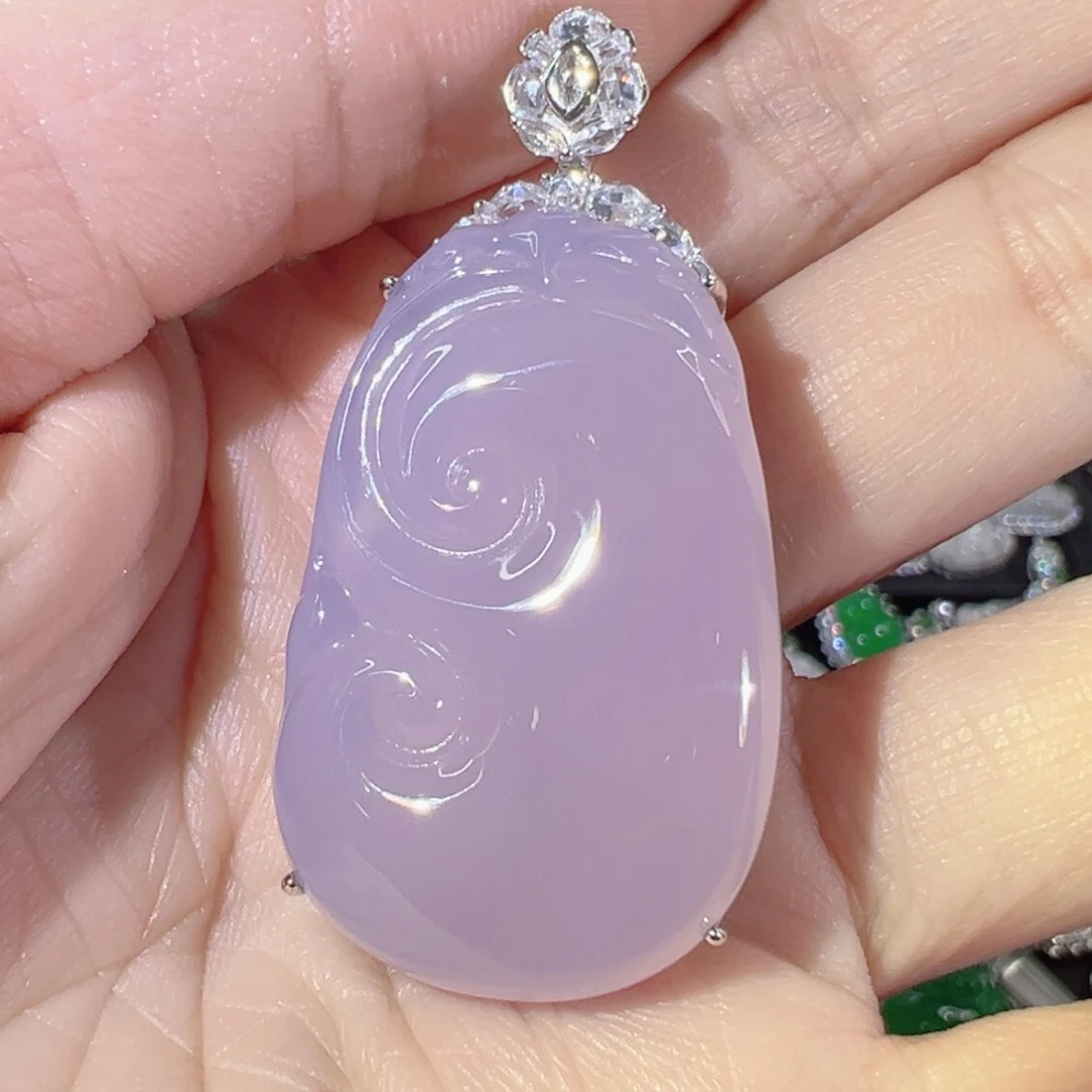 玛瑙/玉髓颈饰银S925镶嵌