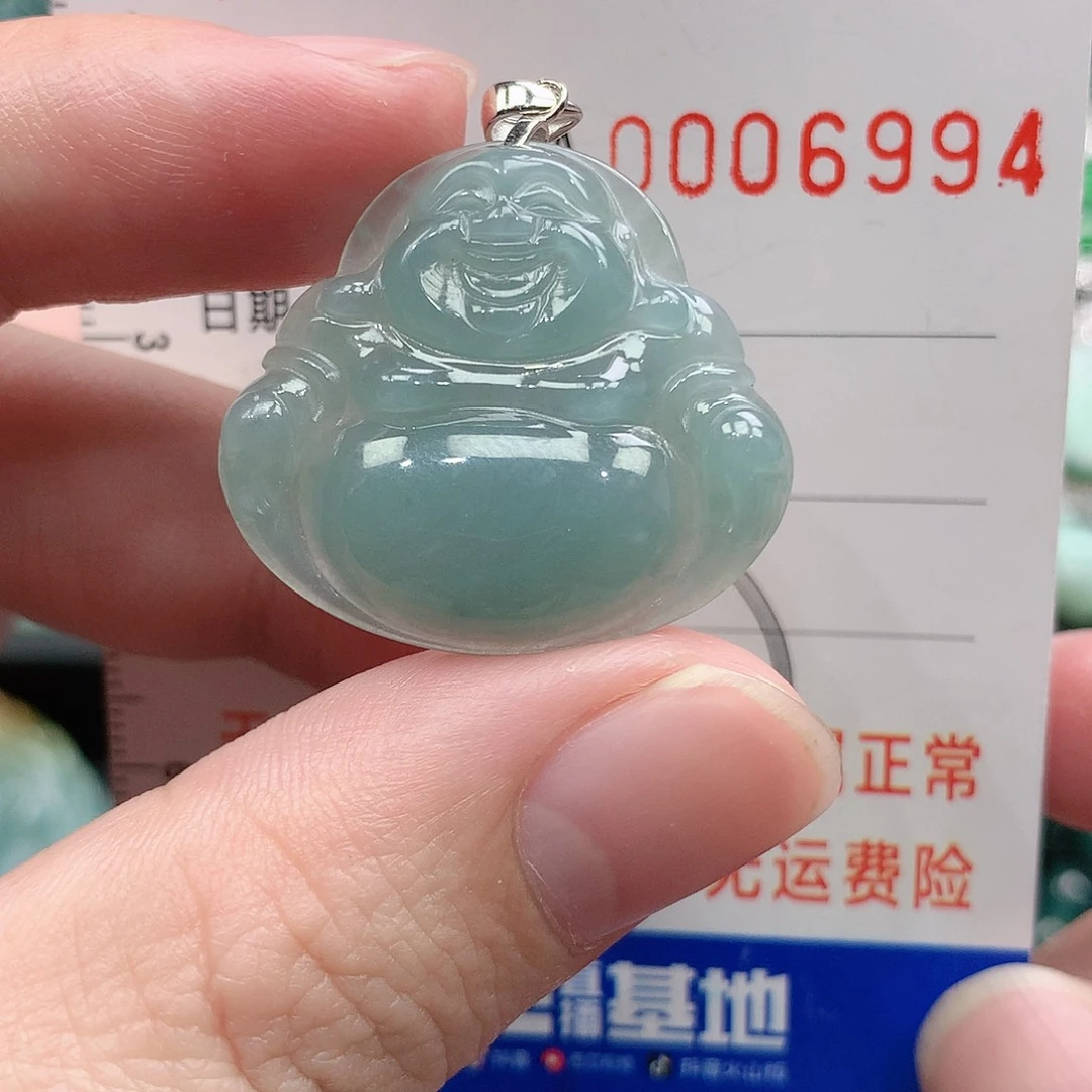 翡翠吊坠(不含链)银S925镶嵌