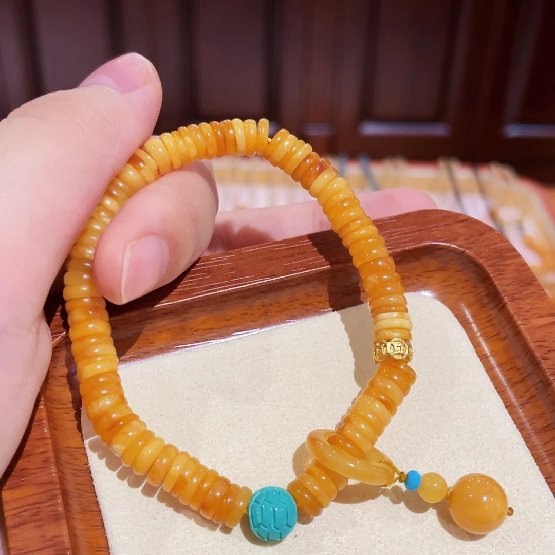 蜜蜡手链未镶嵌手串