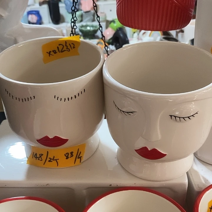 摆件陶盆有孔 微瑕介意勿拍