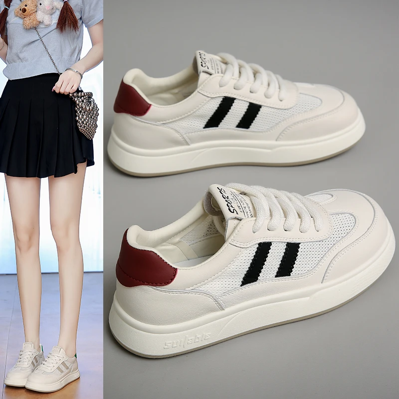 夏季网面软底小白鞋女时尚百搭运动休闲平底板鞋韩版薄款透气女鞋