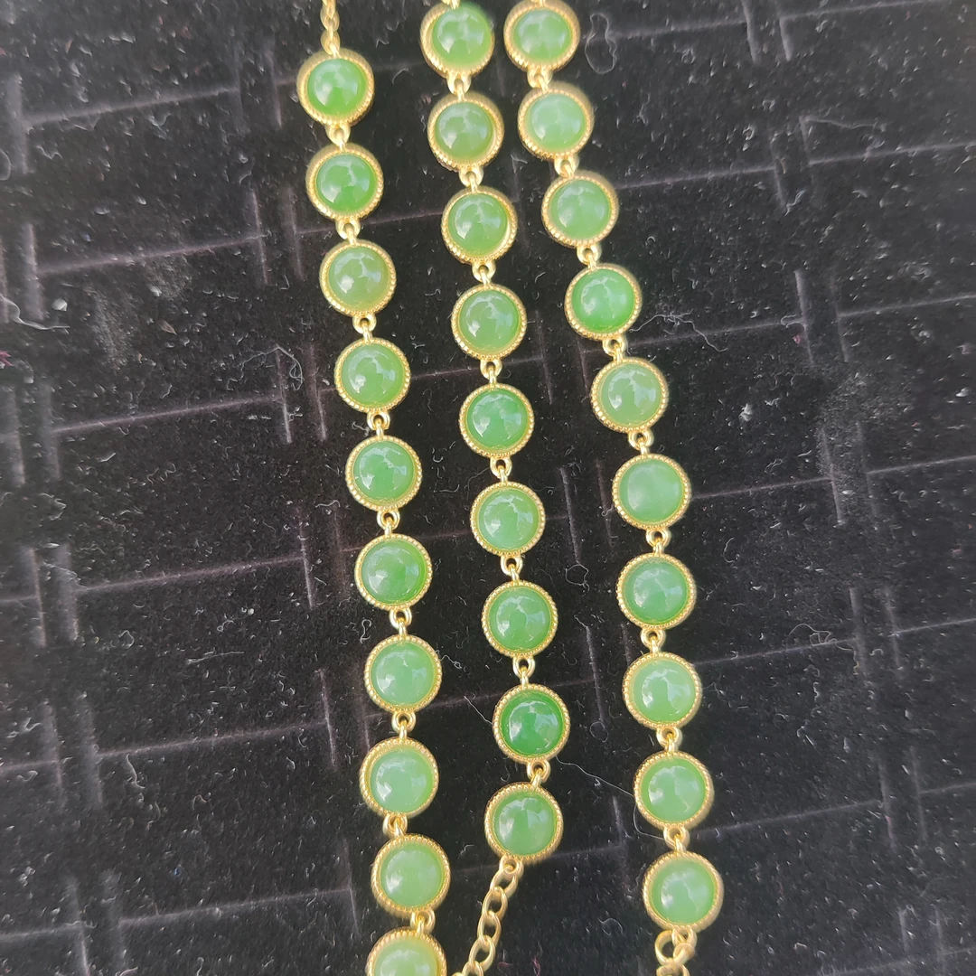 和田玉碧玉圆形手链多样性拍一发一H