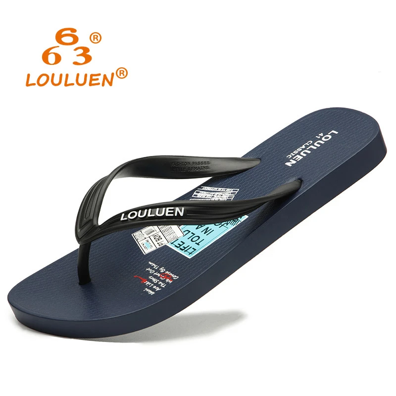 新款夏季PVC人字拖男户外夹脚情侣拖鞋时尚休闲沙滩凉拖鞋男