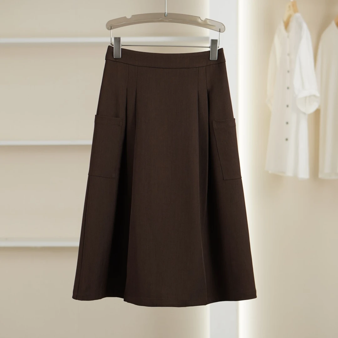 麦迪尚品【品牌单】5041771 春季端庄大气日常通勤百搭半身长裙