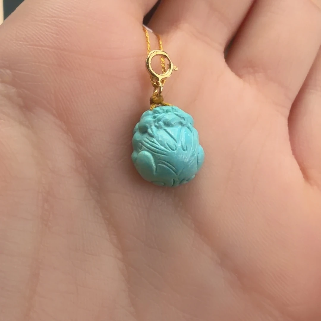 绿松石未镶嵌颈饰