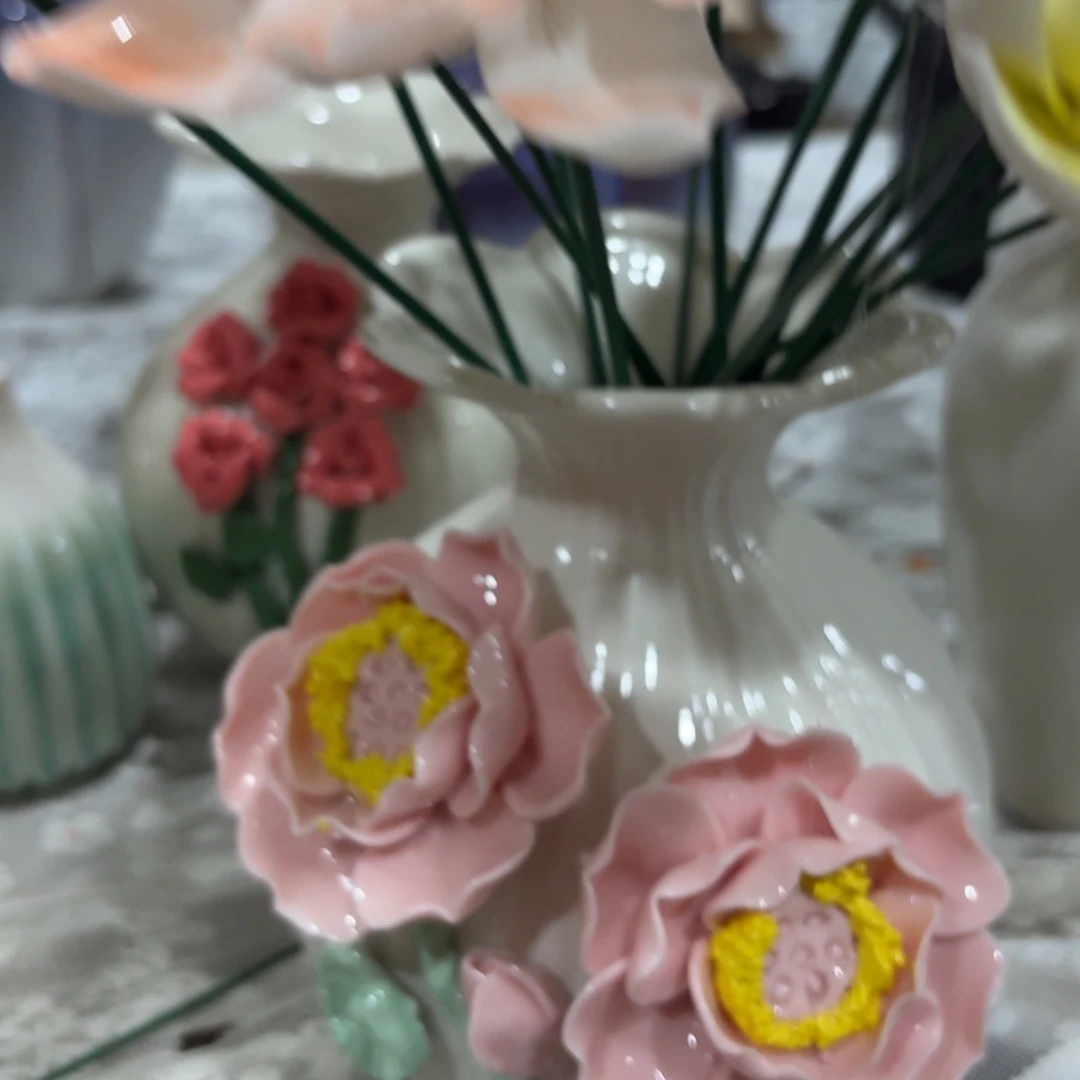 陶瓷花，20元发货，退款拉黑