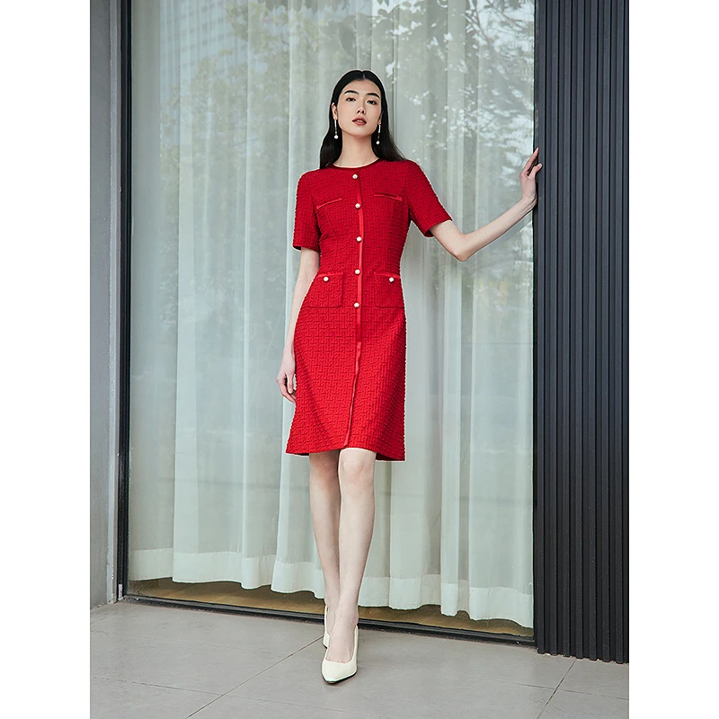 Song of Song歌中歌显瘦气质夏季婚宴婚礼结婚连衣裙5C35205270