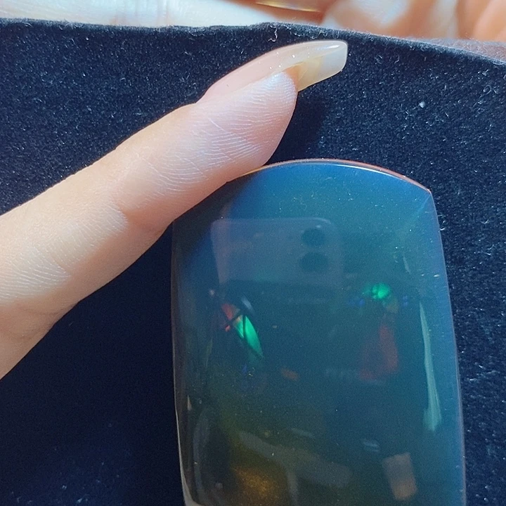 蓝珀未镶嵌珠宝奇石墨西哥蓝珀无事牌