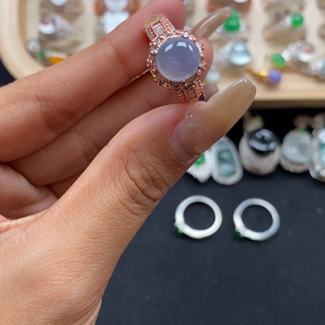 翡翠未镶嵌戒指缅甸天然A货翡翠