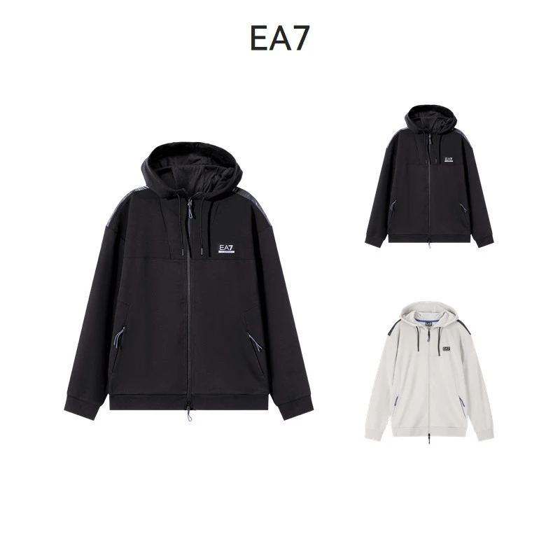 EA7阿玛尼Armani 新品 男士VENTUS 7连帽拉链卫衣6DPM24 PJUWZ